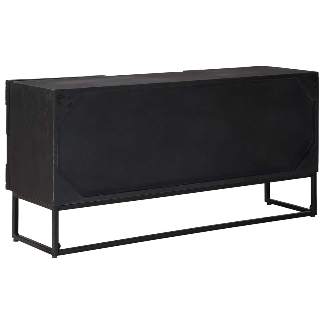 Tv-Skåp Med Låda Med Hylla Med Lagring Svart 105 X 30 X 54 Cm