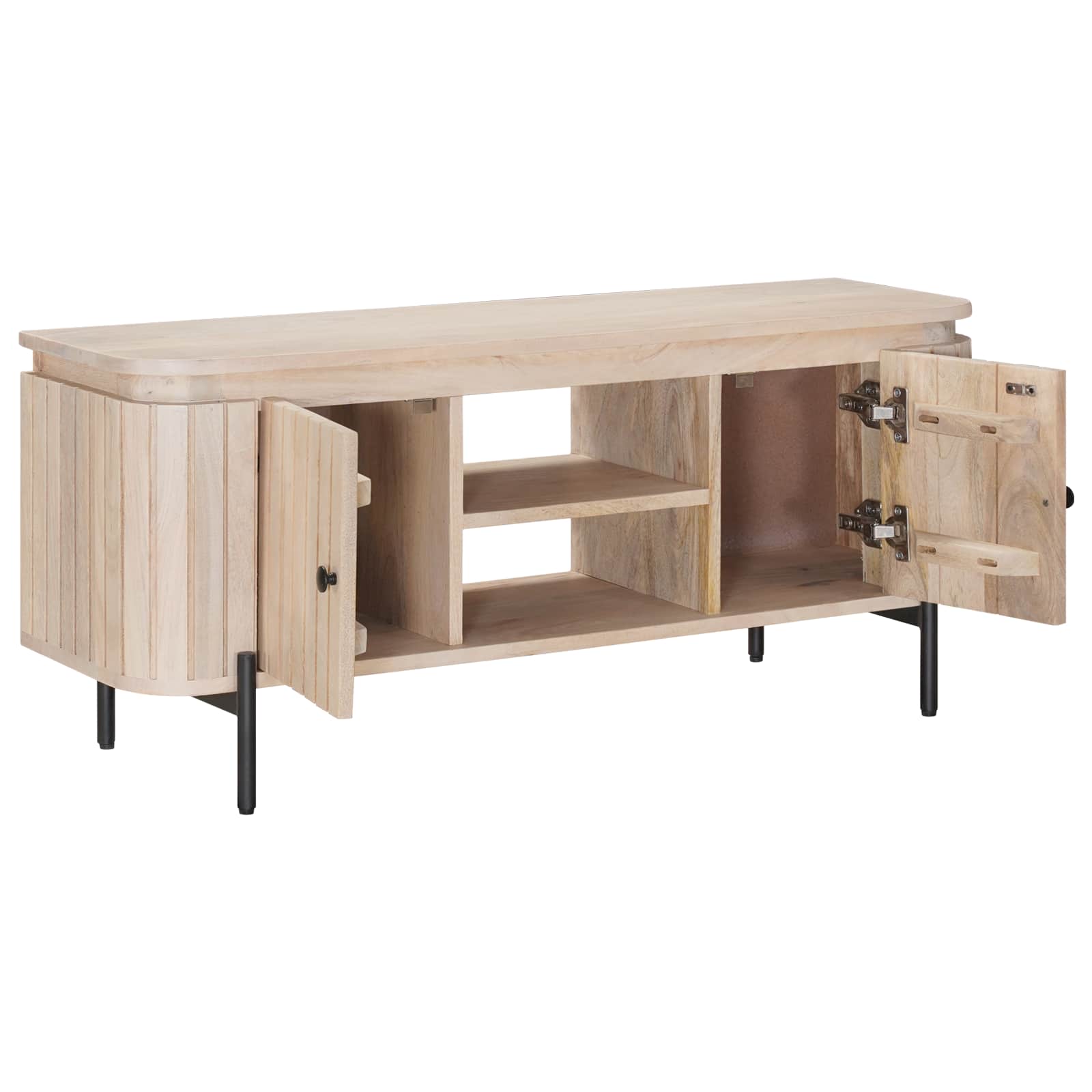 Tv-Skåp 105 X 30 X 45 Cm Massivt Mangoträ Och Konstruerat Trä