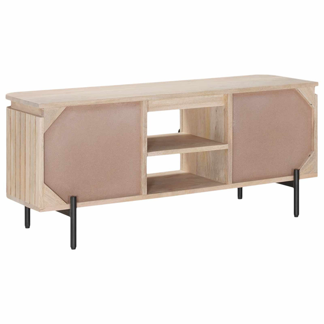 Tv-Skåp 105 X 30 X 45 Cm Massivt Mangoträ Och Konstruerat Trä