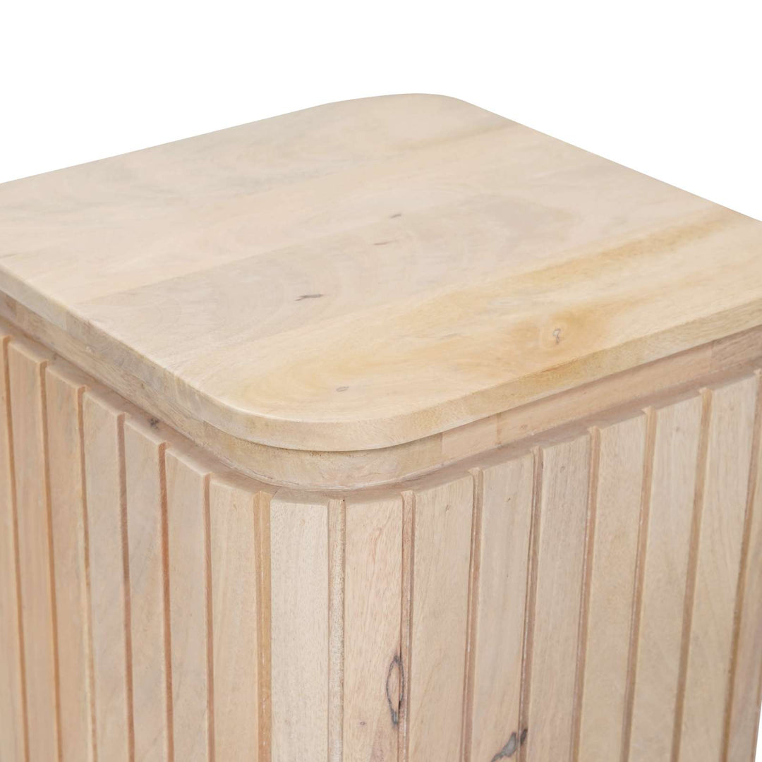 Handgjord Sidobord Sats 2 Pcs Vit 45 X 45 X 45 Cm