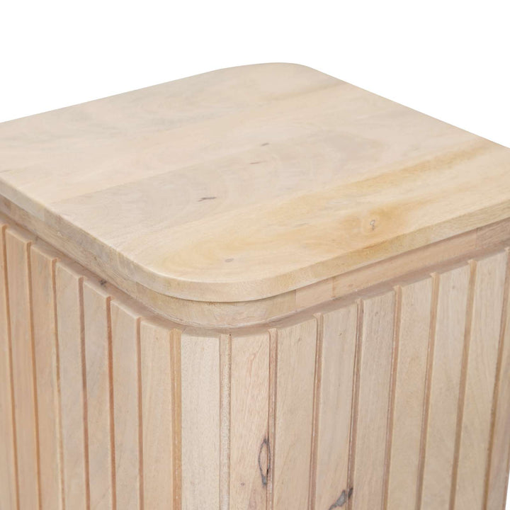 Handgjord Sidobord Sats 2 Pcs Vit 45 X 45 X 45 Cm