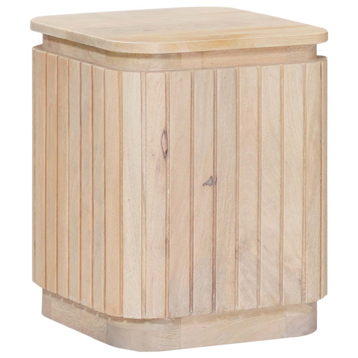 Handgjord Sidobord Sats 2 Pcs Vit 45 X 45 X 45 Cm
