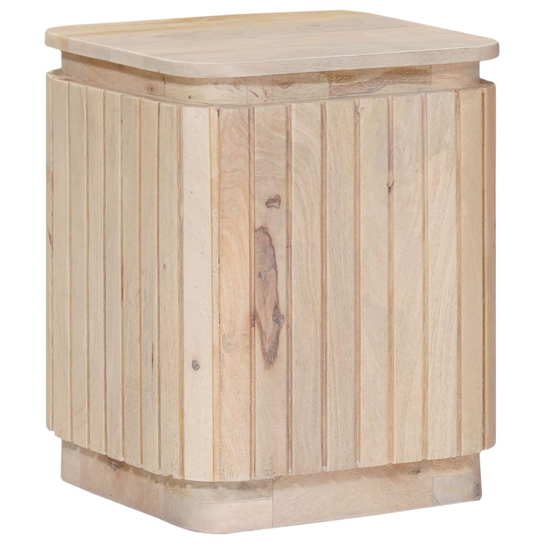 Handgjord Sidobord Sats 2 Pcs Vit 45 X 45 X 45 Cm
