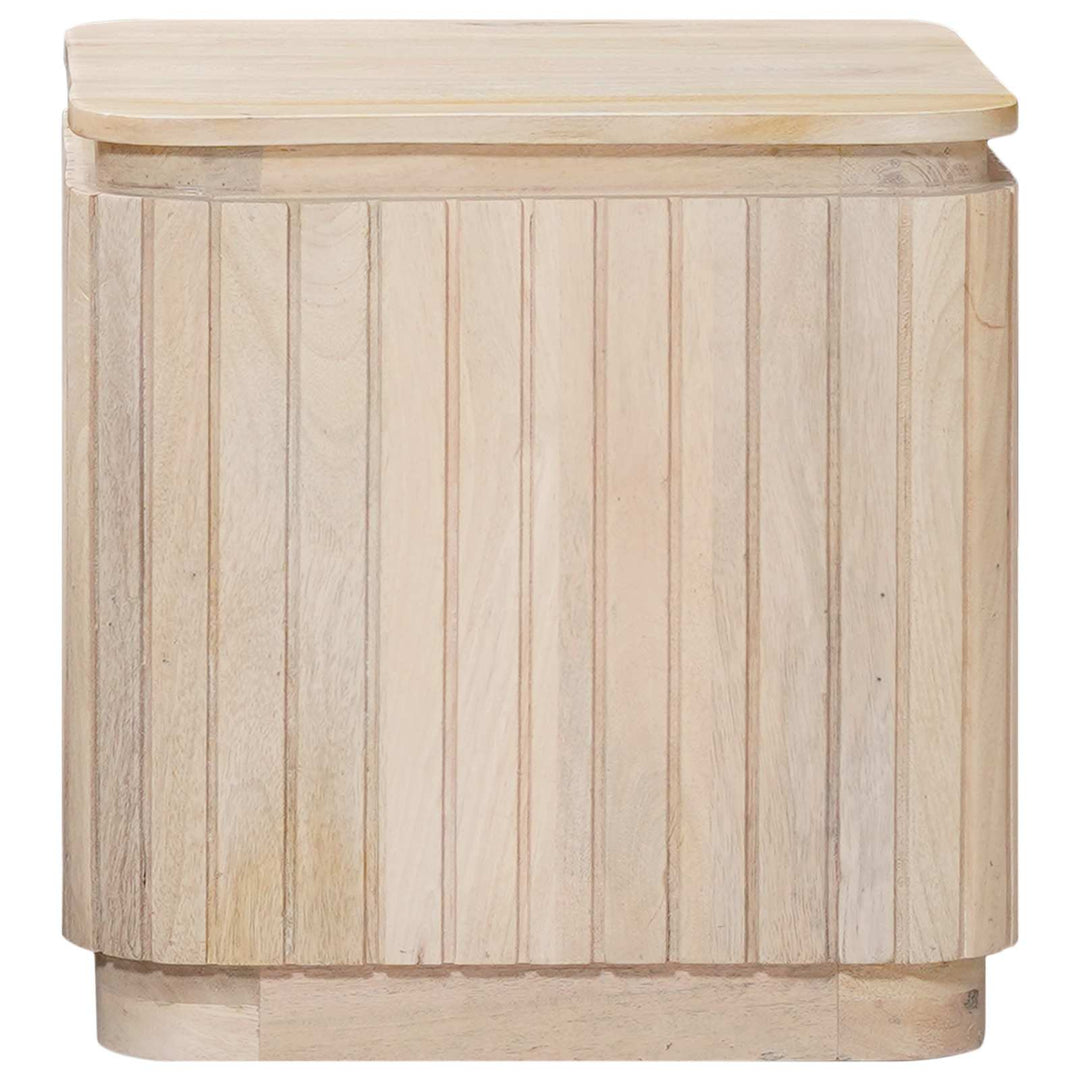 Handgjord Sidobord Sats 2 Pcs Vit 45 X 45 X 45 Cm