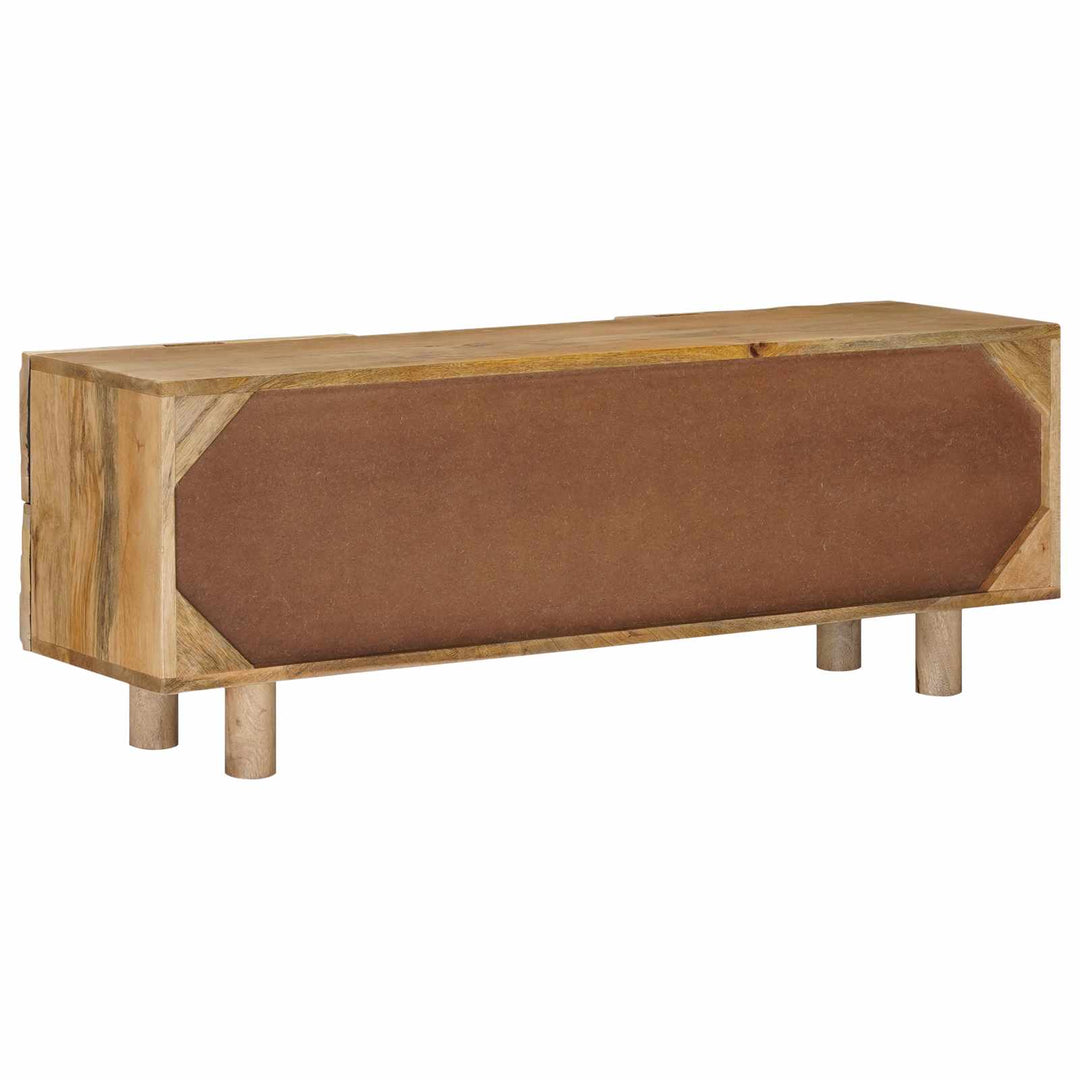 Tv-Skåp 110 X 30 X 40 Cm Massivt Mangoträ Och Konstruerat Trä