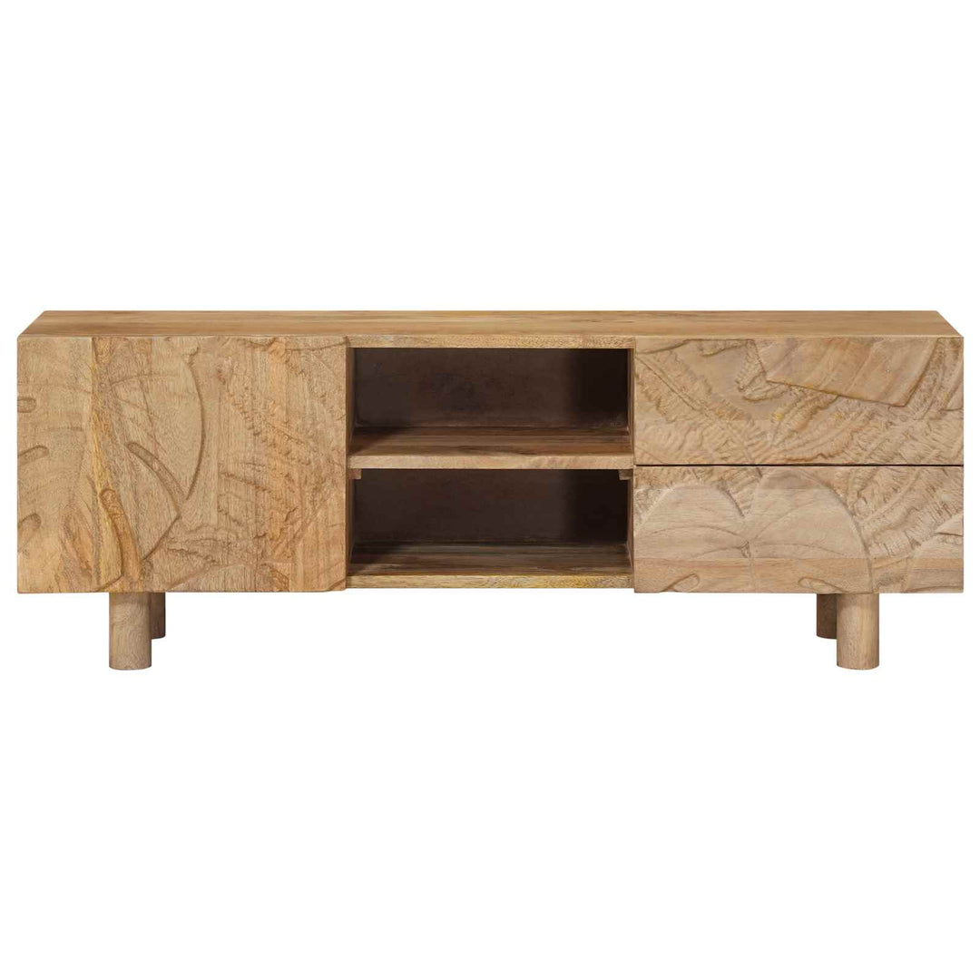 Tv-Skåp 110 X 30 X 40 Cm Massivt Mangoträ Och Konstruerat Trä