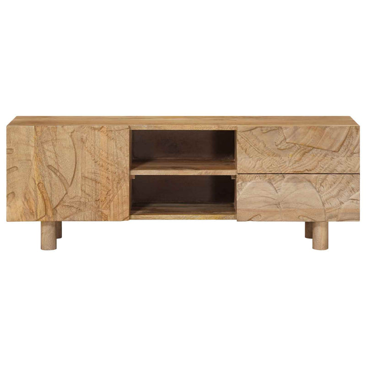 Tv-Skåp 110 X 30 X 40 Cm Massivt Mangoträ Och Konstruerat Trä