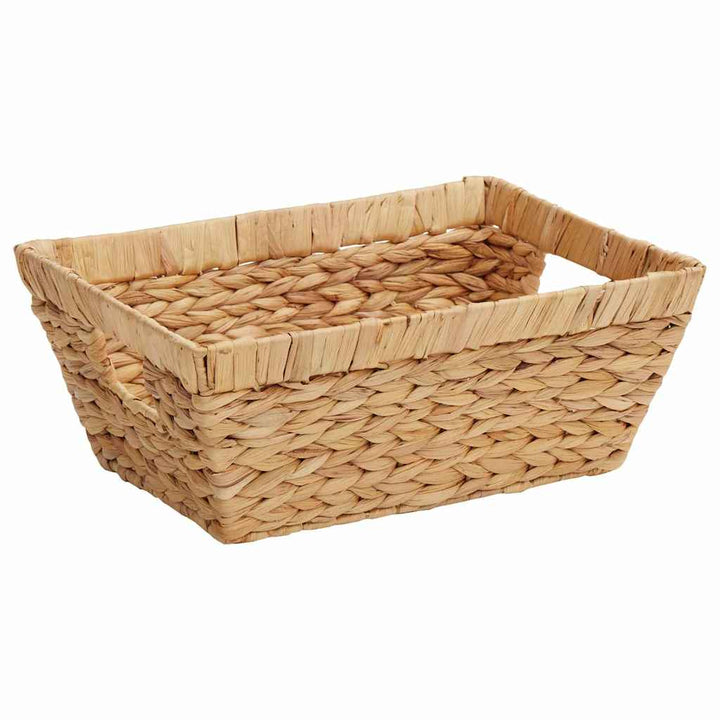 Förvaringskorgar 2 Pcs Naturfärg 38 X 28 X 15 Cm Vattenhyacint