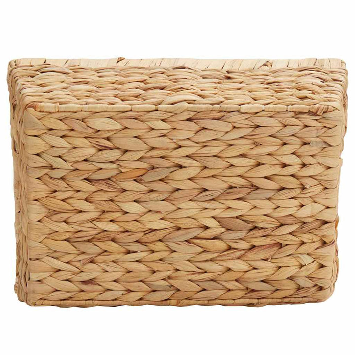 Förvaringskorgar 2 Pcs Naturfärg 38 X 28 X 15 Cm Vattenhyacint