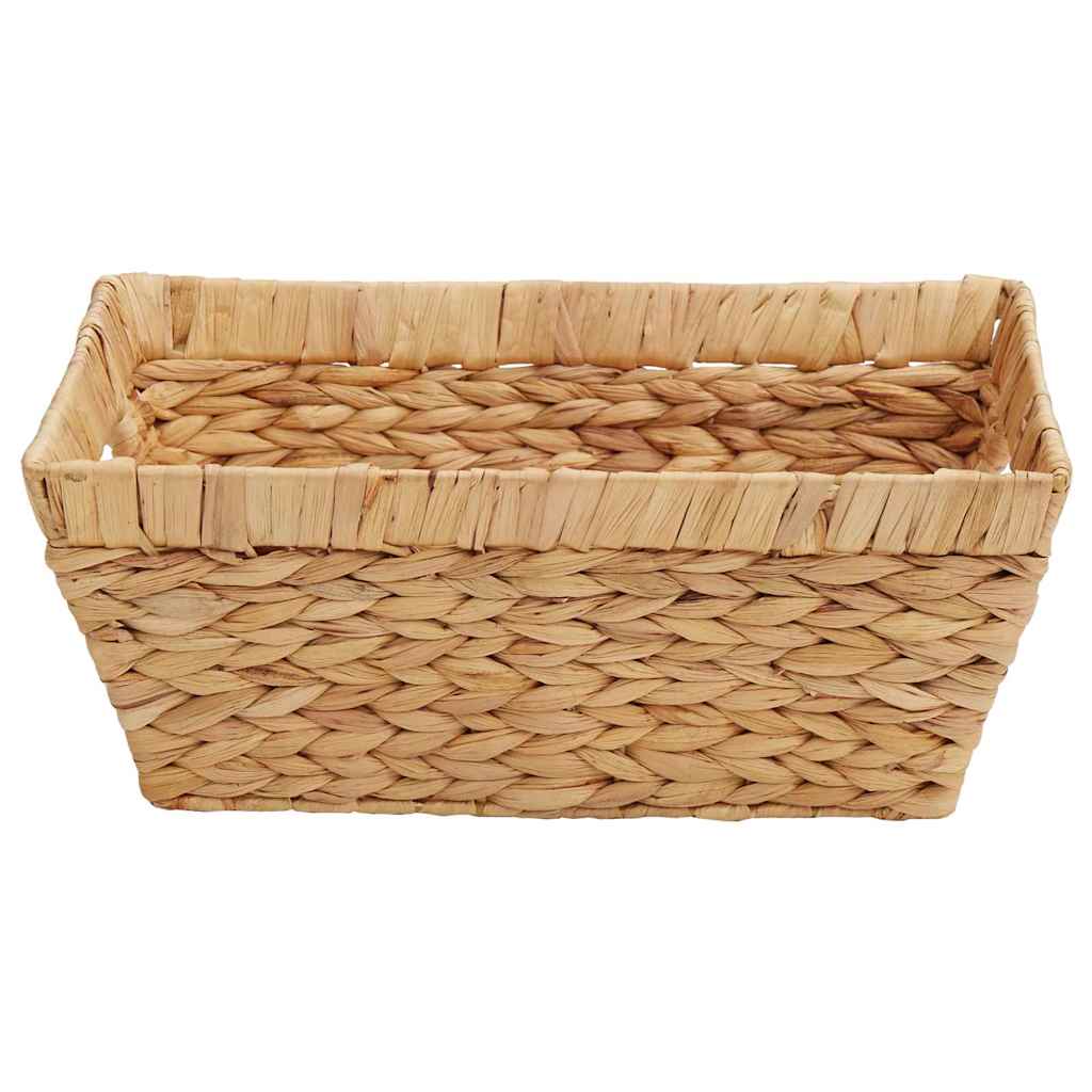 Förvaringskorgar 2 Pcs Naturfärg 38 X 28 X 15 Cm Vattenhyacint
