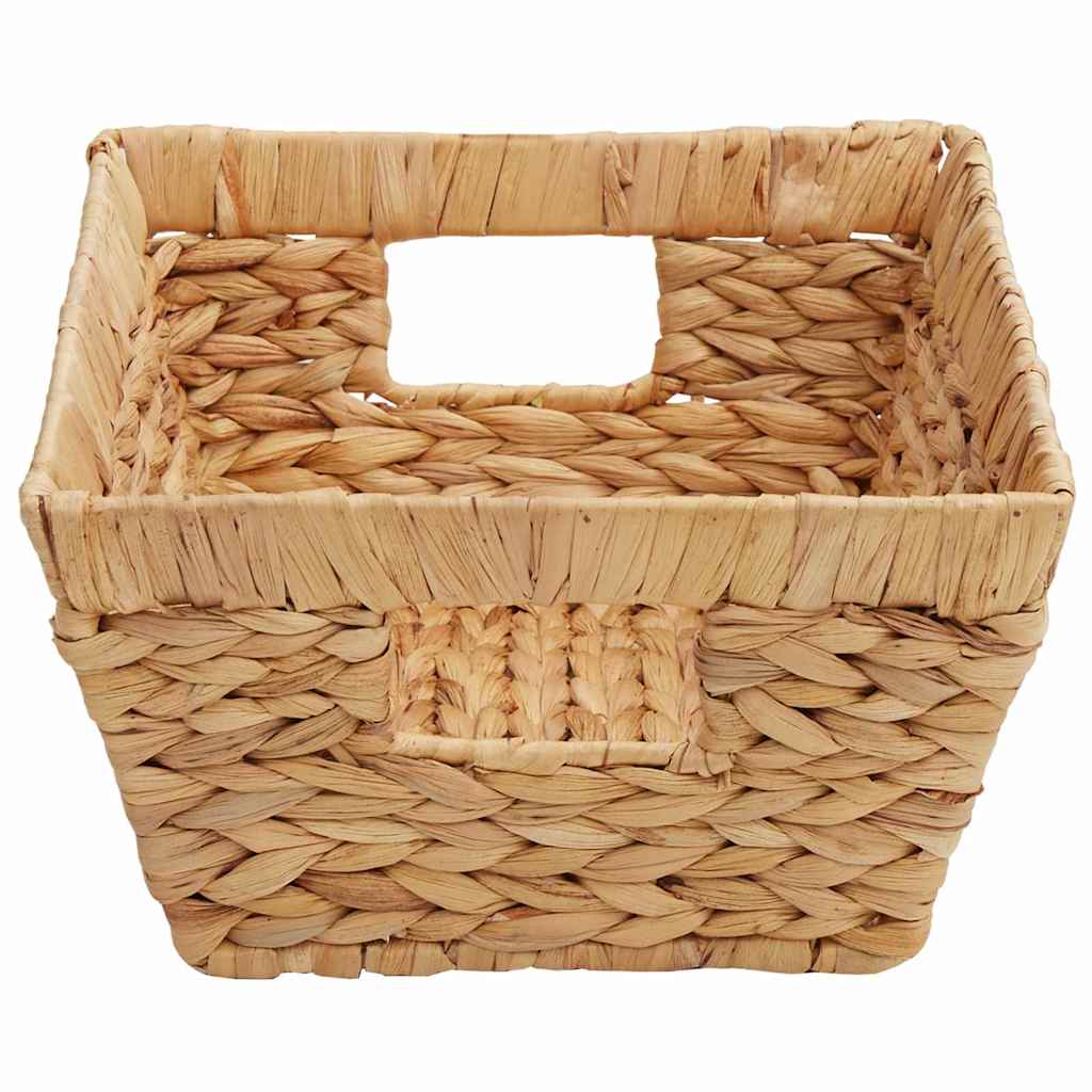Förvaringskorgar 2 Pcs Naturfärg 38 X 28 X 15 Cm Vattenhyacint