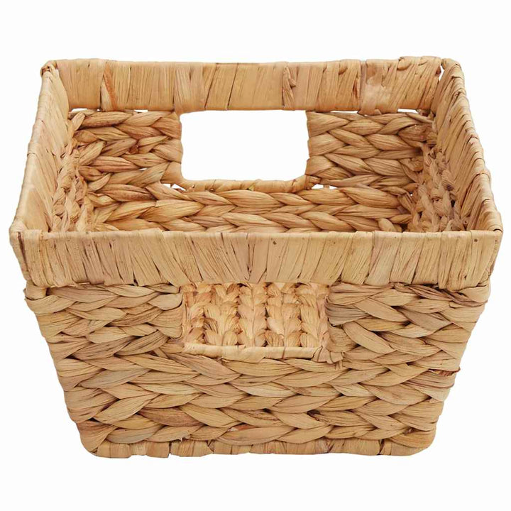 Förvaringskorgar 2 Pcs Naturfärg 38 X 28 X 15 Cm Vattenhyacint