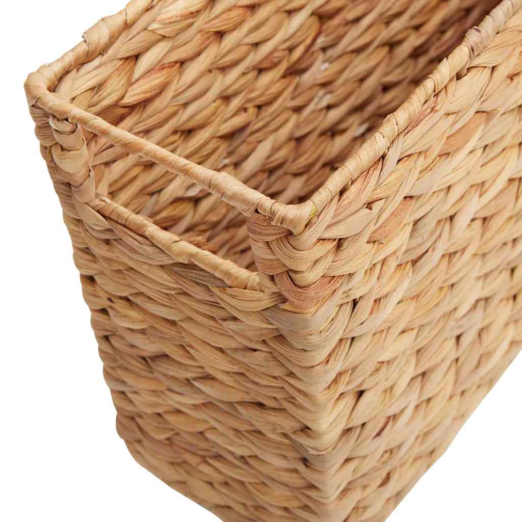 Tidningkorgar 2 Pcs Naturfärg 39 X 14 X 25 Cm Vattenhyacint