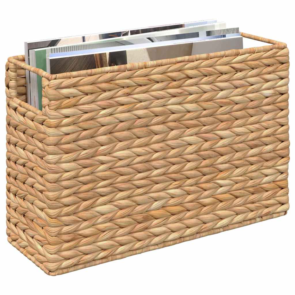 Tidningkorgar 2 Pcs Naturfärg 39 X 14 X 25 Cm Vattenhyacint