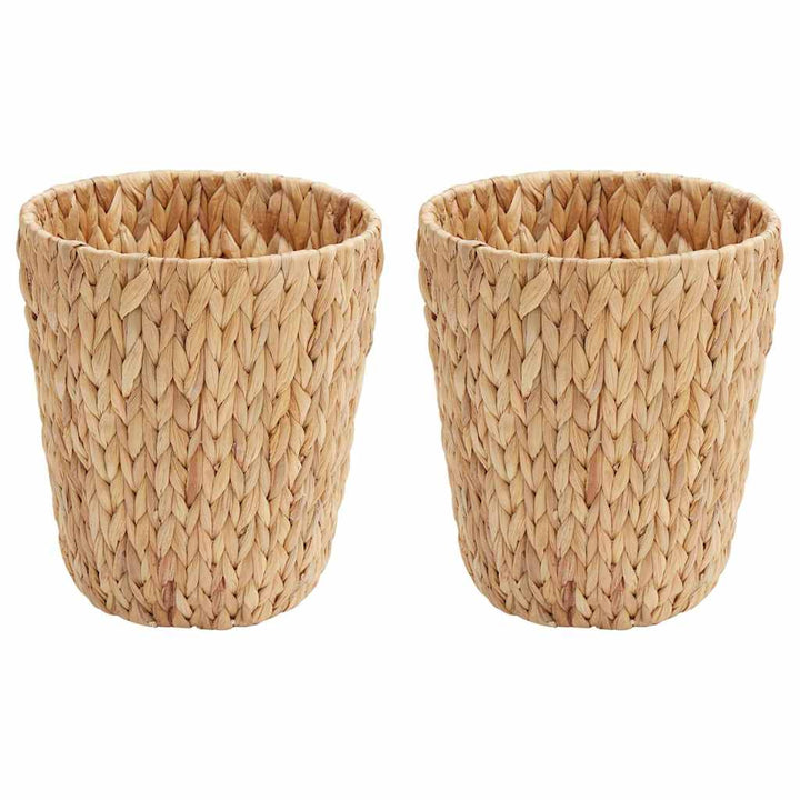 Papperskorgar För Avfall 2 Pcs Naturfärg 26 X 26 X 29 Cm