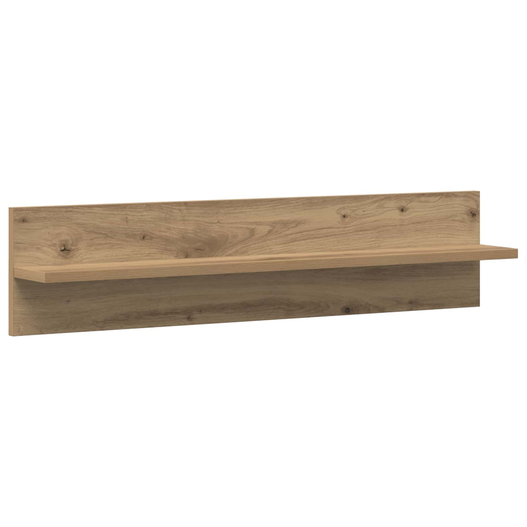 Tv Väggskåp Set Med Led 5 Pcs Artisan Ek Konstruerat Trä