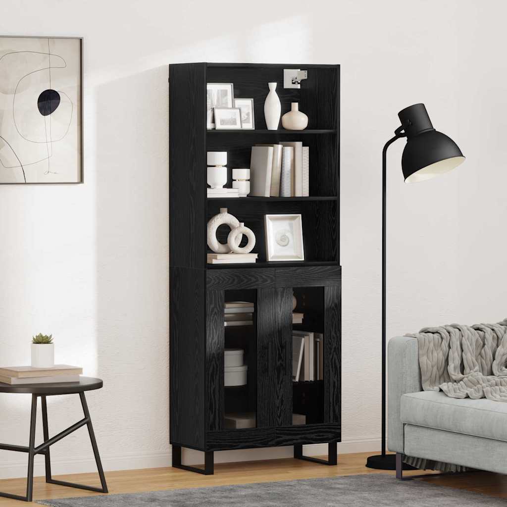 Högskåp Sonoma-Ek 69,5X34X180 Cm Konstruerat Trä