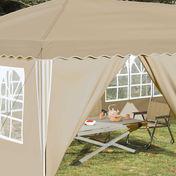 Pop-Up Partytält Gräddvit 575 X 288 X 245 Cm