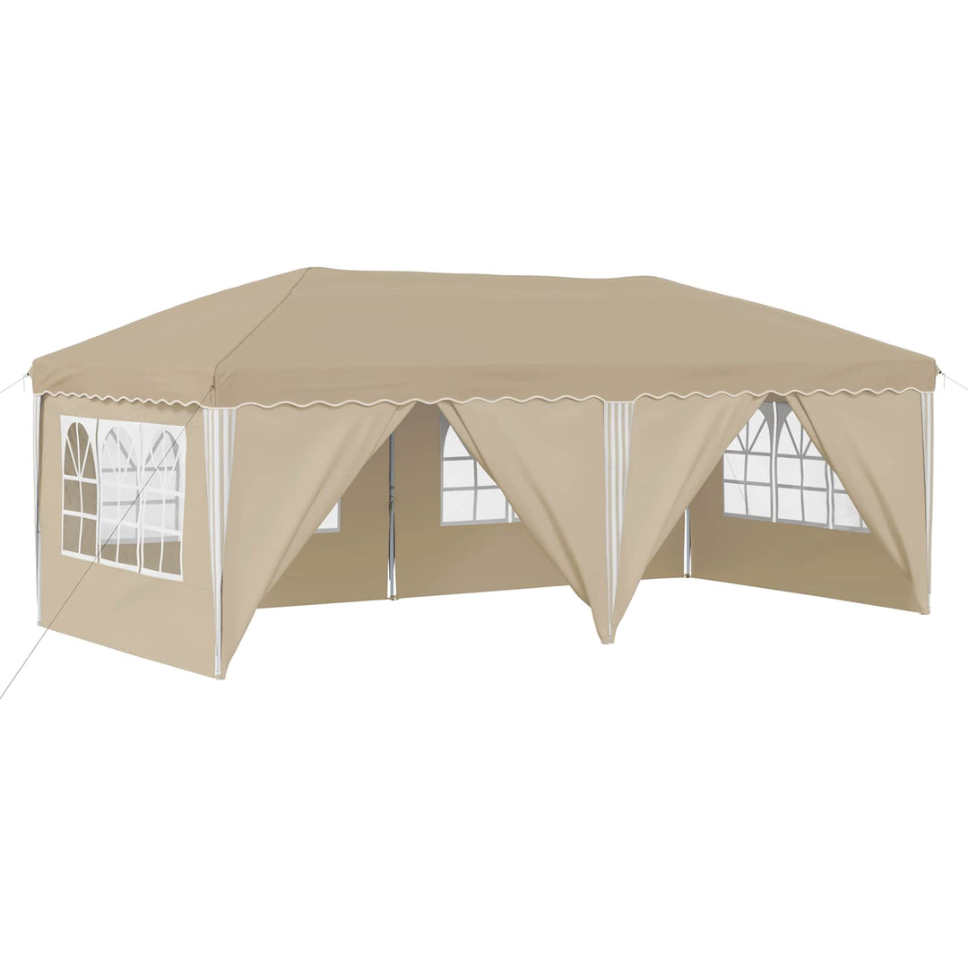 Pop-Up Partytält Gräddvit 575 X 288 X 245 Cm
