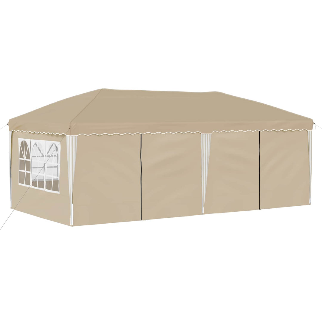 Pop-Up Partytält Gräddvit 575 X 288 X 245 Cm