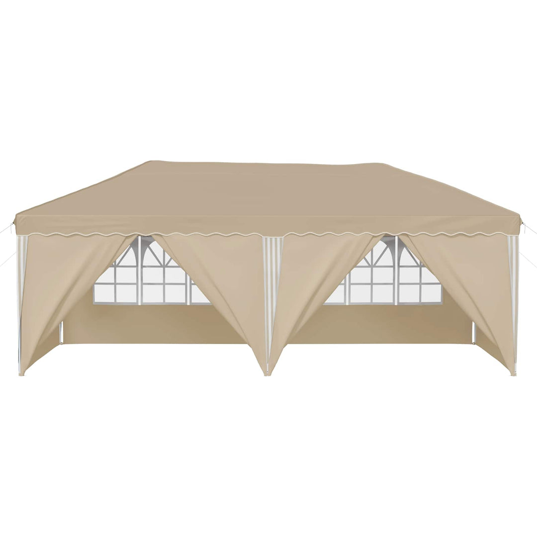Pop-Up Partytält Gräddvit 575 X 288 X 245 Cm