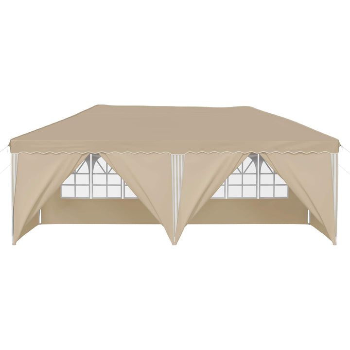 Pop-Up Partytält Gräddvit 575 X 288 X 245 Cm