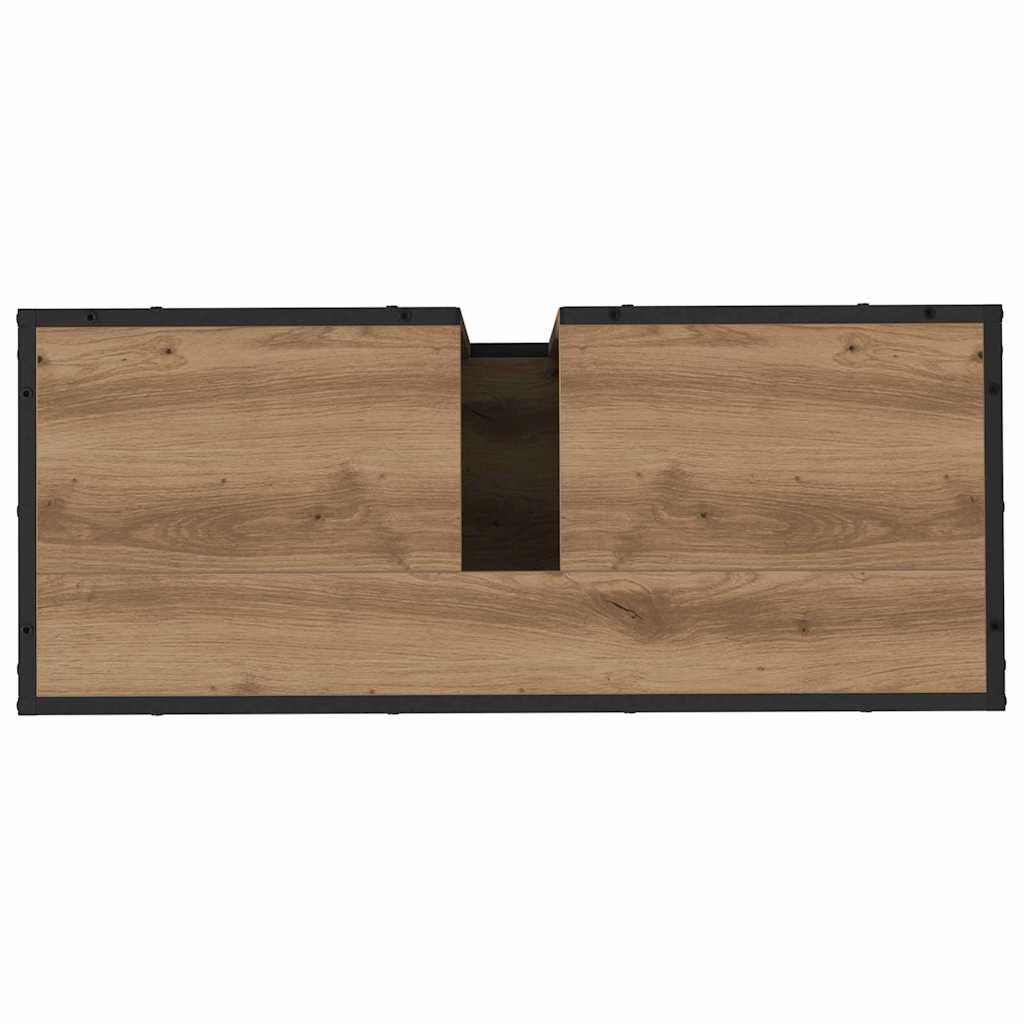 Badrumsmöbelset 4 St Artisan Ek 80 X 33 X 60 Cm Konstruerat Trä