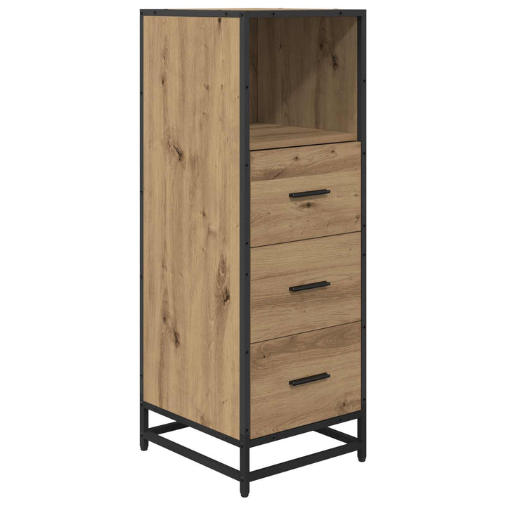Badrumsmöbelset 3 St Artisan Ek 80 X 33 X 60 Cm Konstruerat Trä