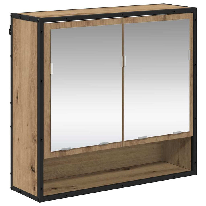 Badrumsmöbelset 2 St Artisan Ek 80 X 33 X 60 Cm Konstruerat Trä