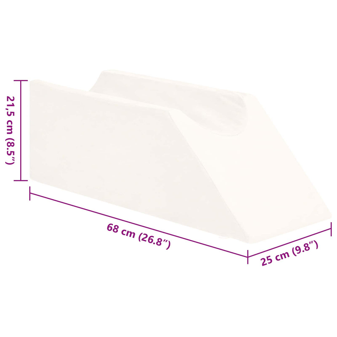 Ben Kudde Enfärgad Vit 68 X 25 X 21,5 Cm Pu Skum