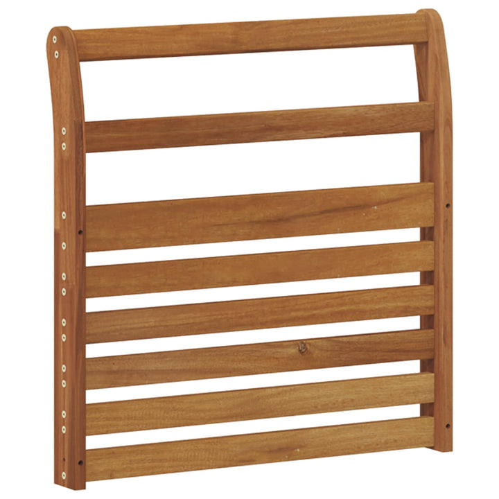 Armstöd 2 St Naturlig 58,5 X 8 X 60 Cm Massivt Akaciaträ
