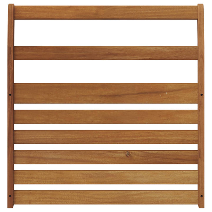 Armstöd 2 St Naturlig 58,5 X 8 X 60 Cm Massivt Akaciaträ