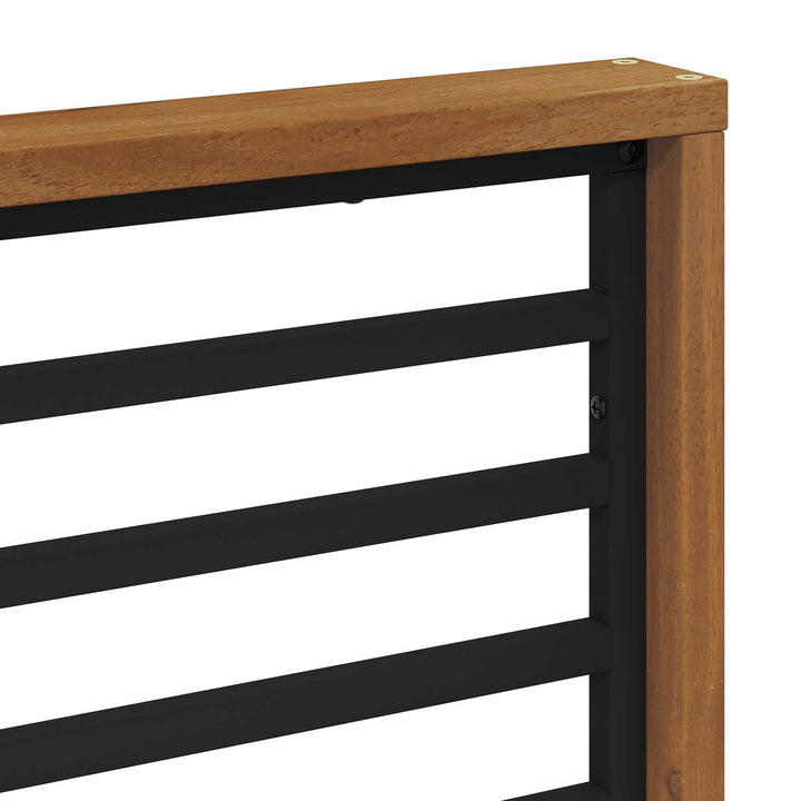 Armstöd 2 St Naturlig 60 X 6 X 61 Cm Massivt Akaciaträ