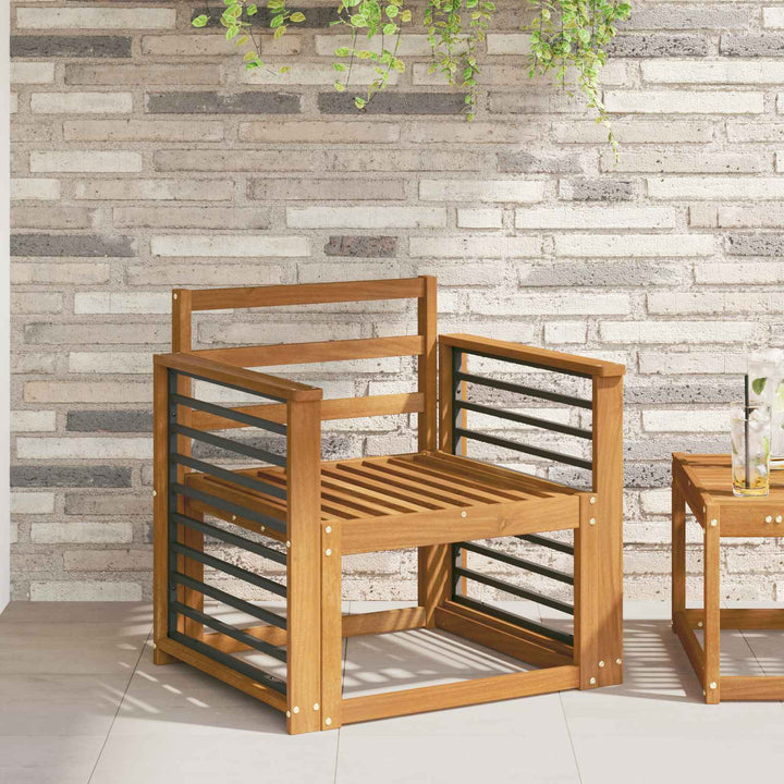 Armstöd 2 St Naturlig 60 X 6 X 61 Cm Massivt Akaciaträ