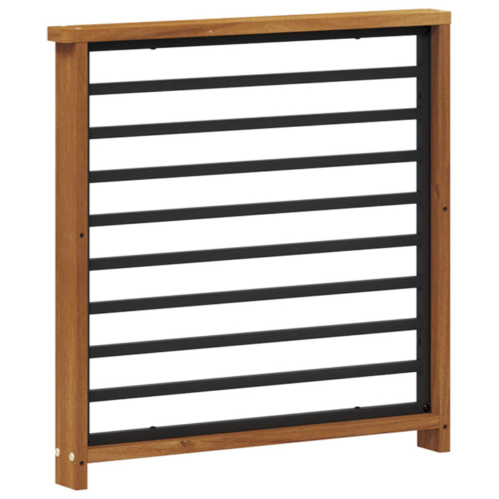 Armstöd 2 St Naturlig 60 X 6 X 61 Cm Massivt Akaciaträ