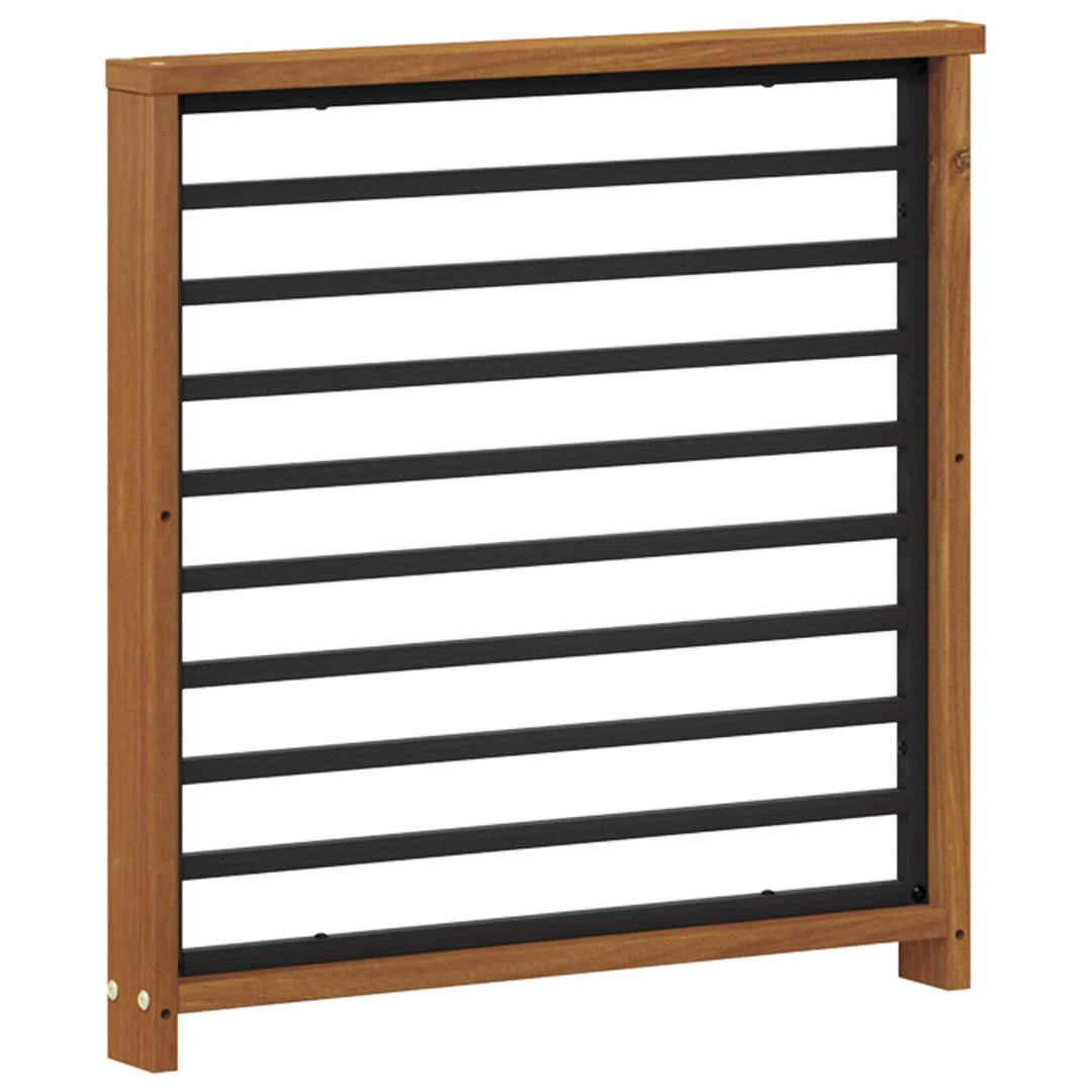 Armstöd 2 St Naturlig 60 X 6 X 61 Cm Massivt Akaciaträ