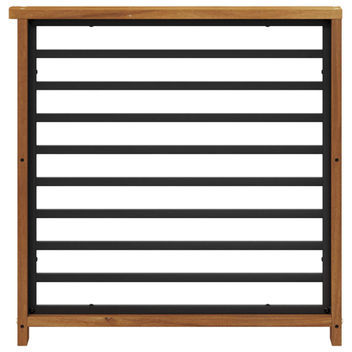 Armstöd 2 St Naturlig 60 X 6 X 61 Cm Massivt Akaciaträ