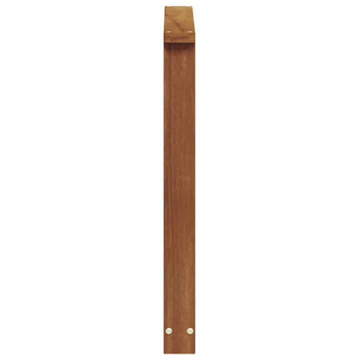 Armstöd 2 St Naturlig 60 X 6 X 61 Cm Massivt Akaciaträ