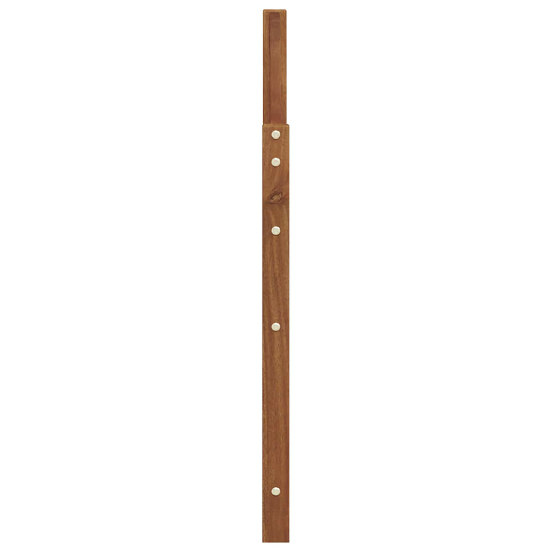 Armstöd 2 St Brun 59 X 4 X 73 Cm Massivt Akaciaträ