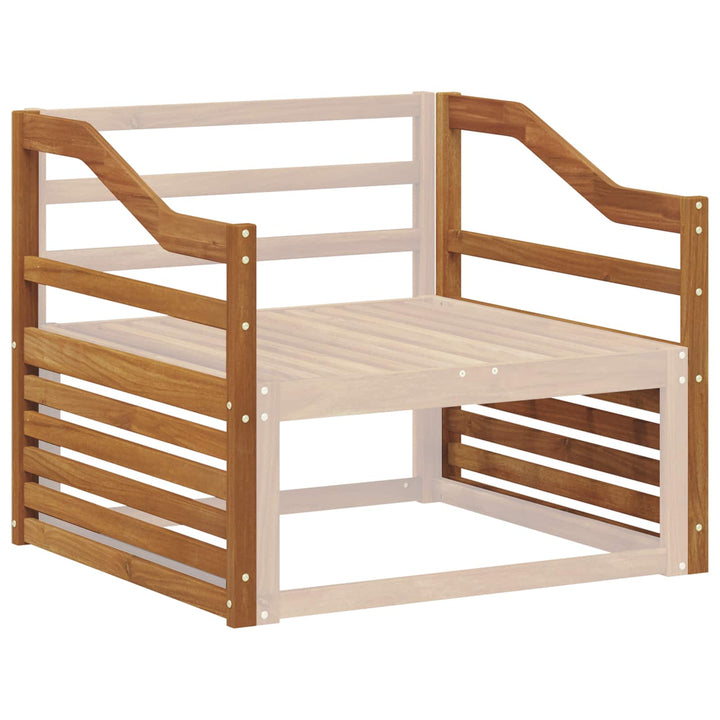Armstöd 2 St Brun 79 X 4 X 73 Cm Massivt Akaciaträ