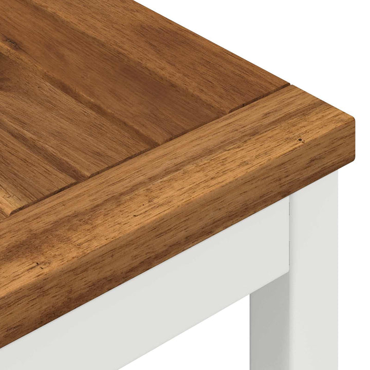 Trädgård Bar Bord Naturlig Och Vit 141 X 80,5 X 105 Cm