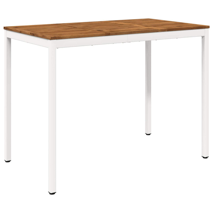 Trädgård Bar Bord Naturlig Och Vit 141 X 80,5 X 105 Cm