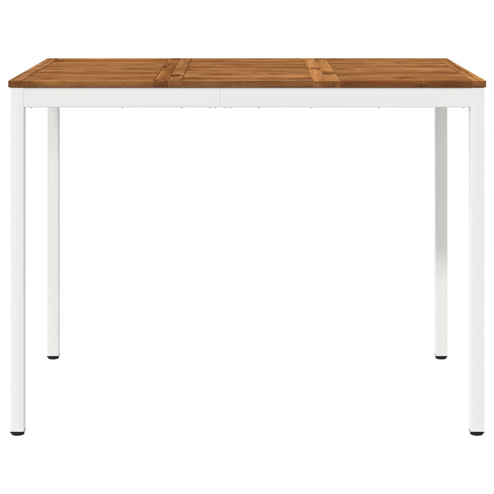 Trädgård Bar Bord Naturlig Och Vit 141 X 80,5 X 105 Cm