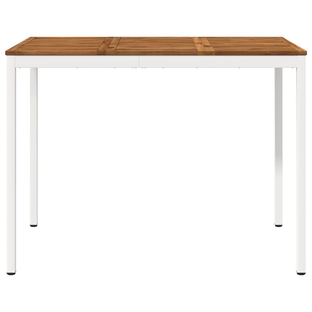 Trädgård Bar Bord Naturlig Och Vit 141 X 80,5 X 105 Cm
