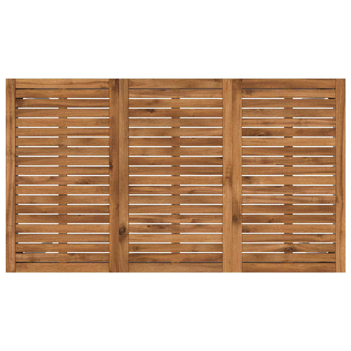 Trädgård Bar Bord Naturlig Och Vit 141 X 80,5 X 105 Cm