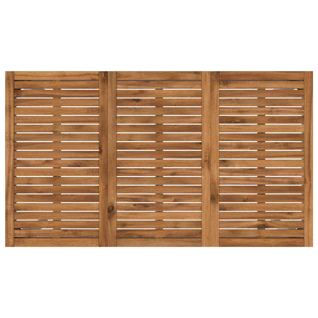 Trädgård Bar Bord Naturlig Och Vit 141 X 80,5 X 105 Cm