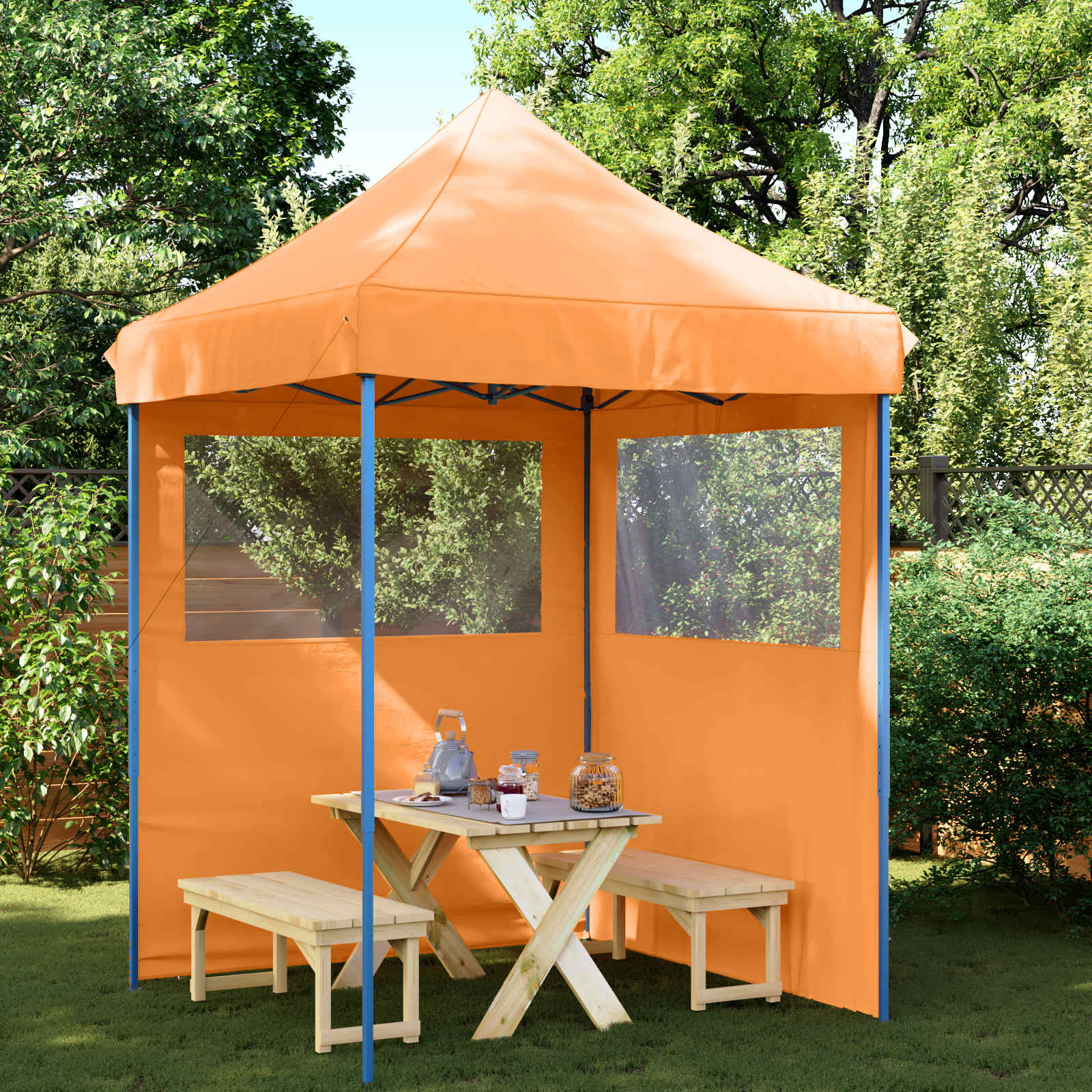 Partytält Orange 200 X 200 X 306 Cm Oxford Tyg