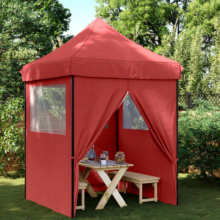 Partytält Vinröd 200 X 200 X 306 Cm Oxford Tyg