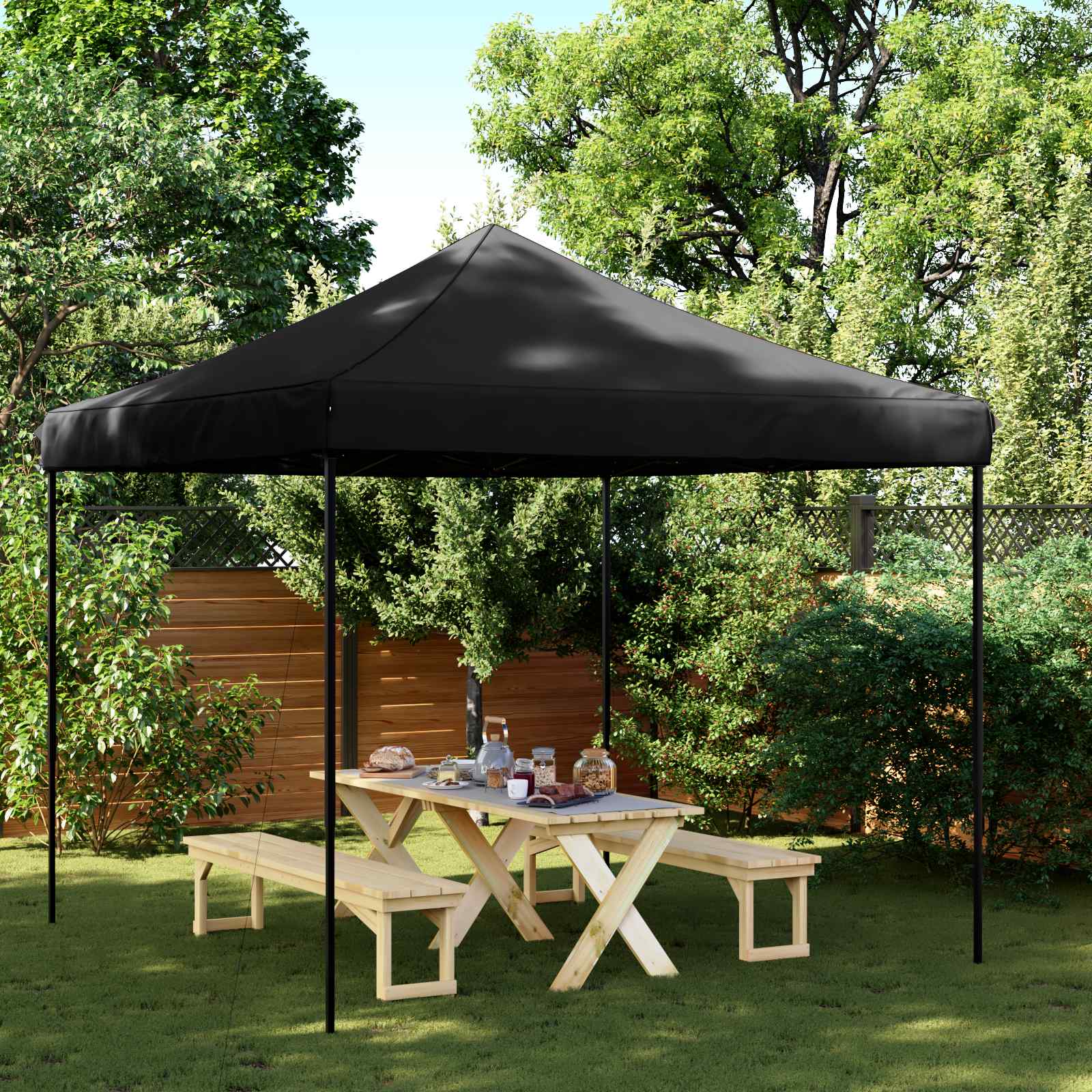 Partytält Svart 292 X 292 X 315 Cm Oxford Tyg