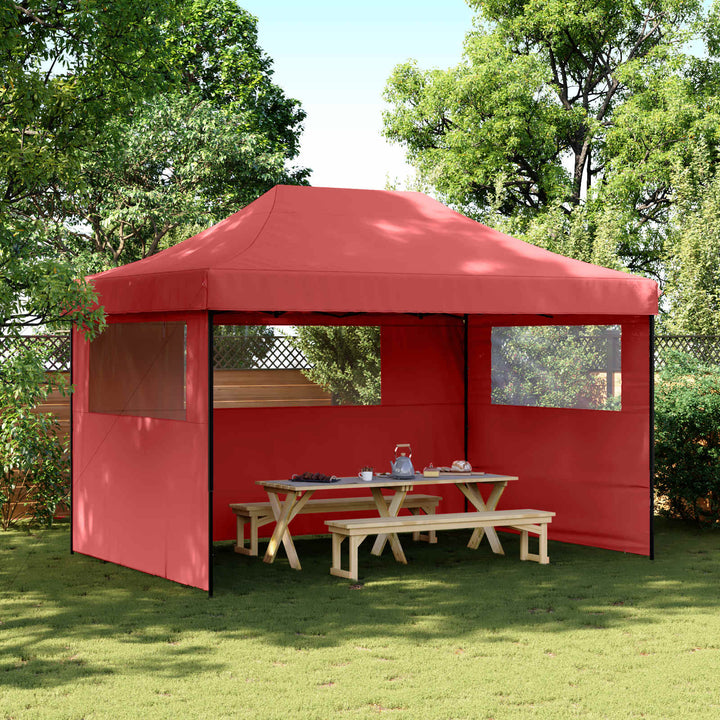 Partytält Vinröd 279 X 410 X 315 Cm Oxford Tyg